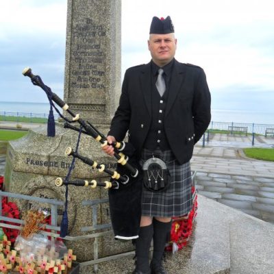 County Durham Bagpiper
